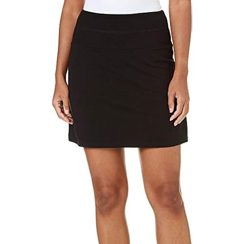 Teez-Her Women's Tummy Control Low Waist 17 Skort, Black, Small Cover