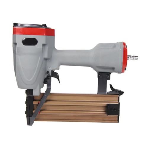 Nail Gun, ST64 Pneumatic Nail Gun Home Air Stapler Pneumatic Steel Nail Gun Concrete Nail Gun PVC Wiring Duct Nailer Nail Length 18-64MM