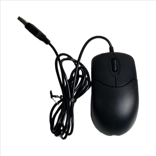 Image of Star Marketing- Wired 3D Optical Mouse with 1200 DPI, Plug & Play functionality, Optical Sensor, Rated at 5V=100mA, and Measuring 94.5 mm in Length, 52.5 mm in Width, and 32 mm in Height (Black).