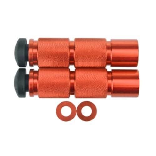 Pédales de moto antidérapantes en aluminium rouge pour un meilleur confort