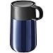 WMF Impulse Travel Mug, Thermobecher Edelstahl 0,3l, Automatikverschluss, 360°-Trinköffnung, hält Getränke 6h warm/ 12h kalt, blau