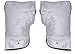 QQBAIHUO Allonger épaissir Les Gants de Guidon de Moto doublés en Peluche Coupe Manchons de Guidon Hiver Voiture électrique Guidon Gants Plus Chaud Scooter Gants d'hiver,Gris