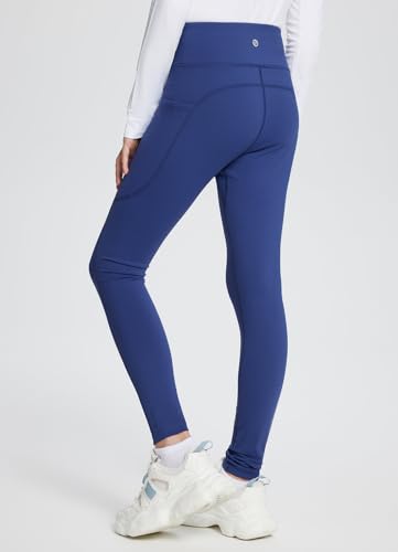 baleaf Girls' Fleece Lined Leggings Kids Warm Pants Youth Compression Yoga Athletic School Tights with Pockets4