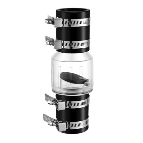 Tiardey Válvula de retención silenciosa para aguas residuales Deflector con resorte Válvula de retención de 2 pulgadas Accesorios para bombas de agua Eliminan eficazmente el ruido del impacto del agua