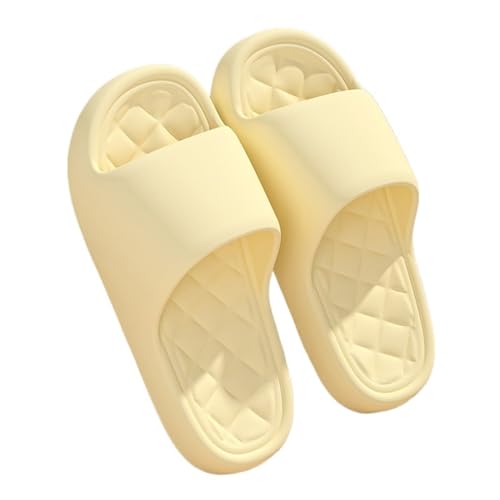 XIANGJL-888 Zapatos de baño Zapatillas suaves con puntera abierta, ligeras, suaves, for interiores y exteriores, for mujeres y hombres Zapatillas de estar por casa(Pink,40-41)