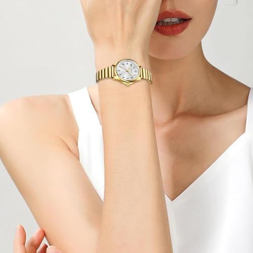 Image of LIGE Luxury Watches for Women Easy Reader Analog Ladies Waterproof Quartz Watches with Stainless Steel Case Wrist Watch