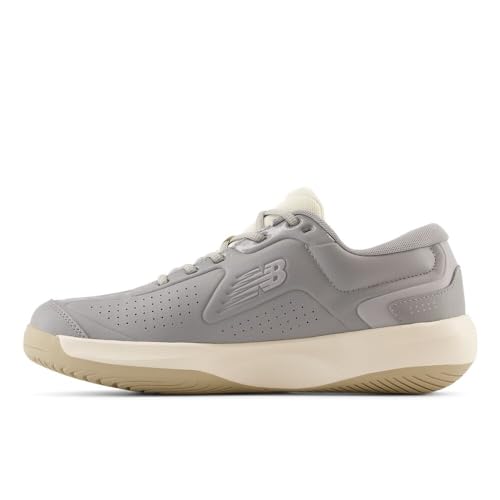 New Balance New Balance Men's 696 V5 Hard Court Tennis Shoe, Grey/White, 9 M