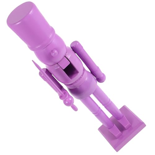 Casse-Noisette en Bois Violet Cabilock : Figurine Décorative Festive de Table - 2