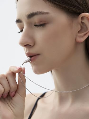 Exquisite 925 Sterling Silver Whale Whistle Necklace - 52Hz Whale Pendant for Ocean Lovers, Unique Nature-Inspired Gift for Couples3