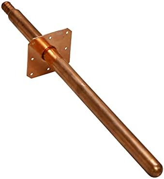 Jones Stephens ½" F1807 PEX Stub Out Straight with Square Mounting Flange, Closed End, 12" Long