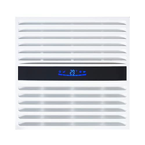 Exhaust Fan Integrated Ceiling High-power Ventilating Fan 30*30CM Powerful Exhaust Fan for Kitchen and Bathroom Ceiling Silent Exhaust Fan With LCD Display Ventilation Fan ( Size : B(Remote control) )