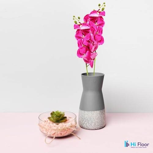 Image of Enhance Your Space with Artificial Leaf Decor Foliage for Stunning Interiors Decorative Items for Home;Office; Room; Living Room; Table; (Without Vase) (Pack of 1, Pink)