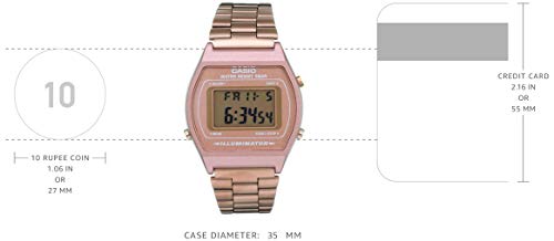 Relógio Feminino Digital Casio B640WC5ADF - Rose