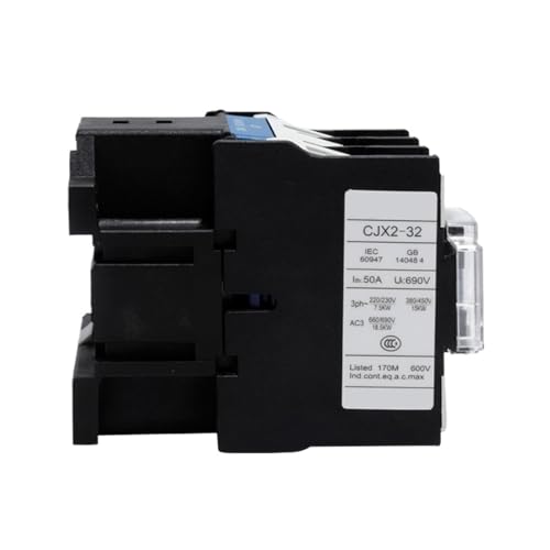 Contactor de CA CJX2-3201 de 32A con bobina cerrada normalmente de 48V para control de motores 3