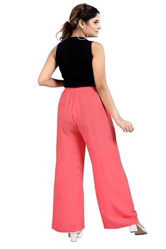Image of BENKILS Women's Cotton Reyon Regular Fit Palazzo Pants - Available Size - M to 6XL
