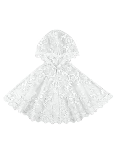 Girls' Bolero Shrug Cardigan Floral Lace Princess Shawl Wedding Cape Open Front for Party Dress3