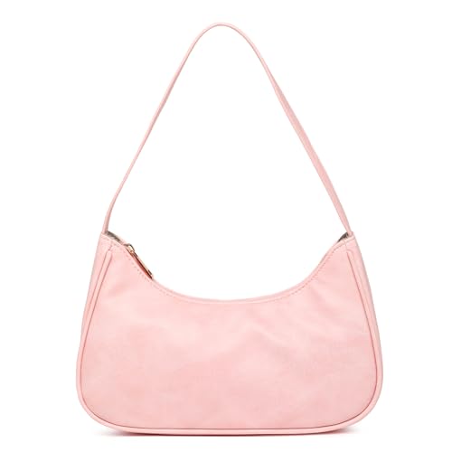 Image of Afashor Shoulder Bags for Women Vegan Leather Hobo Sling Tote Handbag Retro Clutch Purse with Zipper Closure