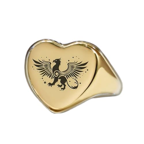 Bague griffon cœur hypoallergénique en argent 925 pour peaux sensibles