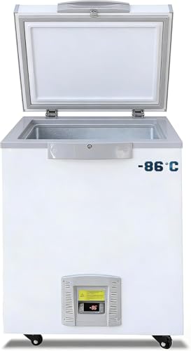 HNZXIB Ultra-Low Temperature Freezers, -186℉ Lab Cryogenic Refrigerators Sample Storage Freezer (50L)