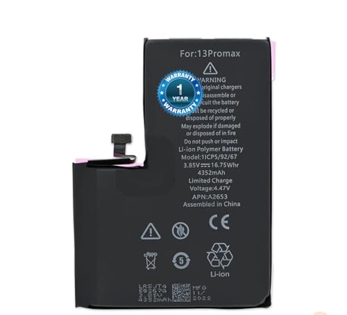 Image of Battery for iPhone 13 Pro Max A2643 A2484 A2641 A2644 A2645 Battery with 1 Year Warranty** (B177)