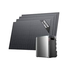 ECOFLOW STREAM Ultra X Balcony Power Station with Memory 1600 W, 3.84 kWh Memory for Balcony Power Plant, 4 x 400 W Solar Panels, 2300 W Dual AC Connections, Expandable to 23 kWh, 6000 Charging Cycles