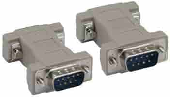 Rs232 Gender Changer Db9 Null Modem Adapter KENTEK Mini - Male To Female RS-232 Serial Crossover (Silver) Null Modem Cable Db9 Gender Changer - Foto 4
