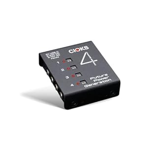 Pedal Power Supply with 4 x 9-18V Outlets 5 Flex Cables Link Cable