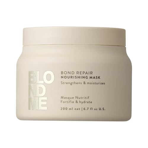 Schwarzkopf Professional BLONDME Bond Repair Nourishing Mask Haarmaske Tiefenwirksame Haarpflege Reparierende Maske Glättend Hydratisierend Und Weichmachend 200 ml