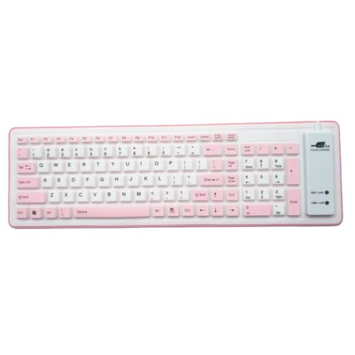 USB Silicone Keyboard 103 Key Wired Waterproof Dustproof...