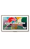 Amazon Ember Artline 55" with Fire TV (newest gen), 4K Ultra HD QLED smart TV and art display, customised frames, HDR10+, hands-free with Alexa - Walnut
