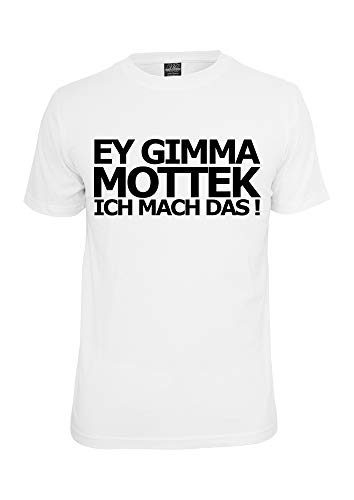 T-shirt humour allemand Ey gimma Mottek marteau polonais pour artisan noir et blanc