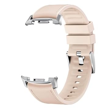 Pulseira Couro Híbrida LTimports compativel com Galaxy Watch8 Classic 46mm, Galaxy Watch 8 44mm e Galaxy Watch 8 40mm (LT-Damasco)