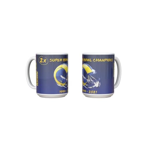 NFL Los Angeles Rams Taza de café Mug Champions 1999 2021 Superbowl Super Bowl LVI 450 ml