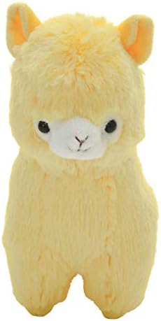 Cuddly Big Soft Toys Llama Alpaca Doll, Plush Sheep Stuffed Animals Toy Cushion Doll, Lamb Plushie Toys Best Birthday Christmas Great Anniversary Fiesta Gift (Yellow, 7 " /17cm)