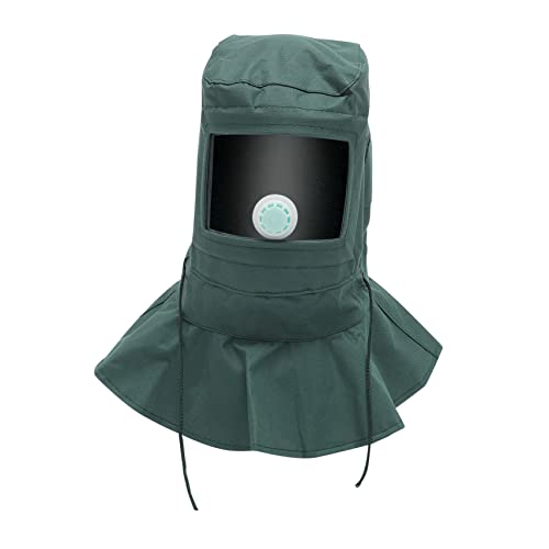 DOITOOL Sandblasting Protective Mask Shawl Lightweight Dust-Filtering Hood for Industrial Use Breathable Pc and Oxford Cloth Comfortable Fit for Workers Dusty Environments