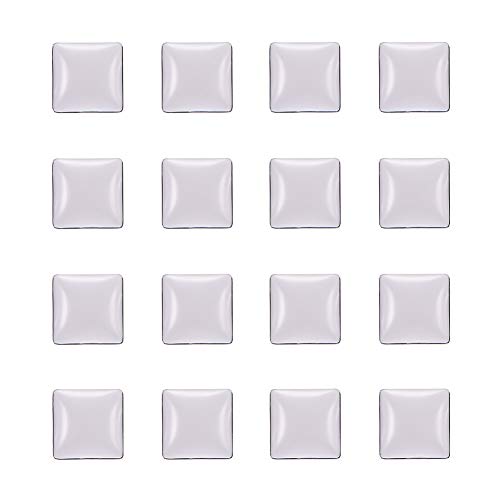 Nbeads 200 Pcs Transparent Glass Cabochons, Clear Glass Square Cabochons For Cameo Photo Pendants Diy Craft Jewelry Making #TOP6