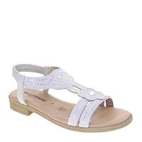 Valleverde 55403 Sandali Sportivi Donna Pelle Sintetica Ghiaccio Tacco Grosso 2Cm Suola Gomma