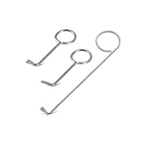 3Pcs Buntbartschlüssel Universal Dietrich Set, Türöffnungswerkzeug, Edelstahl Dietrich Schlüssel, Tragbare Bunt Bart Schloss Öffner, Sperrhacken, Universalschlüssel für Zimmertüren, Abfluss Hebe Haken