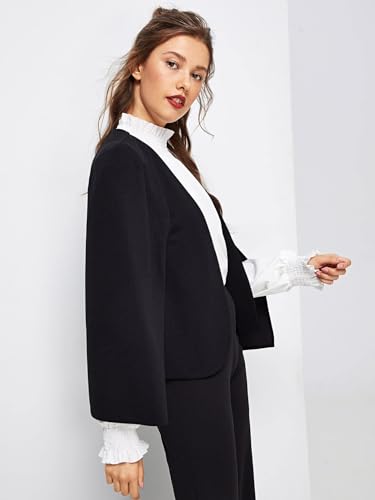 Neeno Women's Jacket Cloak Sleeve Open Front Blazer Jacket for Women (Size : Large)4