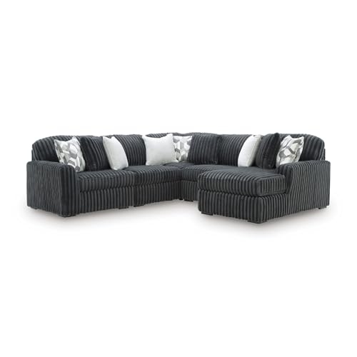 Image of Signature Design by Ashley 5-Piece U-Shaped Sectional with Chaise, Gray
