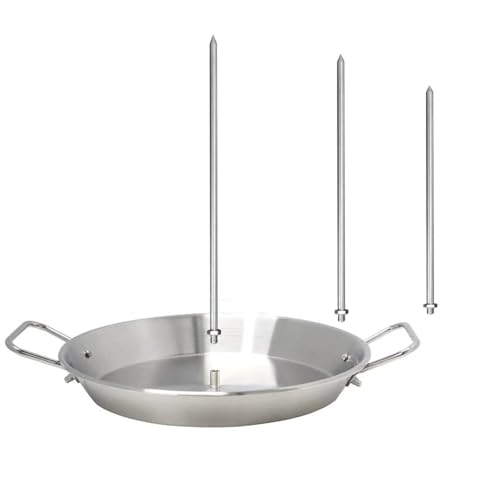 Practical Grills Skewers Rack Vertical Cooking Systems 3 Spikes Stainless Steel Easy To Use Design BBQ Skewers