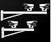 GledeYeTec 2D Adjustable Security Surveillance CCTV Camera Mounting Bracket Duckbill Head Universal Joint Bracket Crossbar Adapter (2D Steel Mount Adapter)