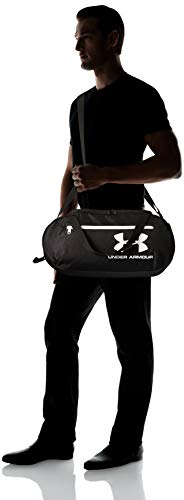 Under Armour Bolsa esportiva Roland para adultos, preta (3)/branca, tamanho único