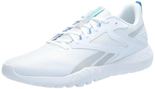 Reebok Men's Flexagon Energy Trail 4 Sneaker, Footwear White/Grey 1/Kinetic Blue, 11.5