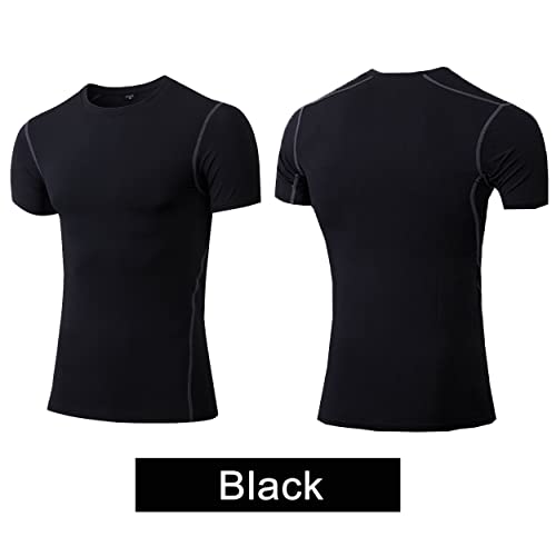 3 Packs T-Shirts Boys Girls Short Sleeve Compression Shirts Dry Fit Undershirt2