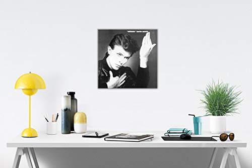 1art1 David Bowie Poster Impression sur Toile Heroes Affiche Murale XXL Encadrée | Tendue sur Cadre en Bois | Tableau 40×40 cm - Les Beatles, Paul McCartney, John Lennon, RIngo Starr, George Harrison 1art1 David Bowie Poster Impression sur Toile Heroes Affiche Murale XXL Encadrée | Tendue sur Cadre en Bois | Tableau 40x40 cm – Image 3