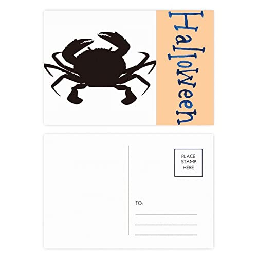 Cartes postales d'Halloween crabe noir lot de 20 correspondance automne