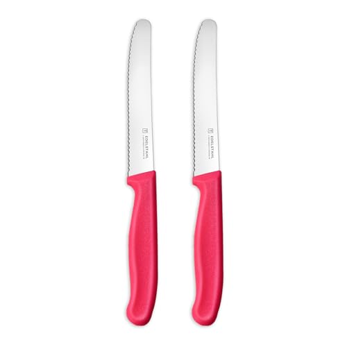 targzier Tafelmesser 2 Stück,Frühstücksmesser Wellenschliff,Messerset Scharf,Pink Messer Set,Brotmesser Klein,Rostfreier Stahl Jausenmesser,Kunststoffgriff Tomatenmesser targzier Tafelmesser 2 Stück,Frühstücksmesser Wellenschliff,Messerset Scharf,Pink Messer Set,Brotmesser Klein,Rostfreier Stahl Jausenmesser,Kunststoffgriff Tomatenmesser