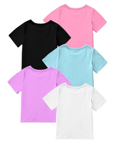 Image of Kuchipoo Girls Half Sleeves Regular Fit Cotton T-Shirt
