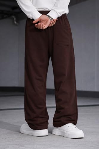 Image of Rockwell Men's Baggy Sweatpants | Cotton Terry Relaxed Fit Joggers for Men | Oversized Streetwear Track Pants | Casual Gym & Everyday Wear| 027